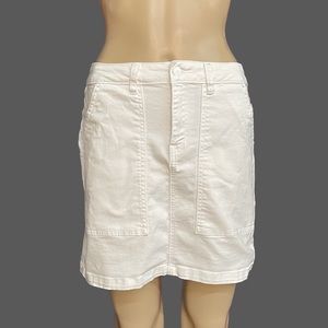 Anthropologie a loves a White Denim Mini Skirt Size 25